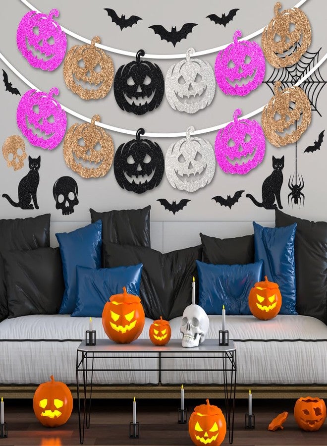 Festiko® Black/Pink/Bronze/Silver Glitter Cardstock Sheets For Halloween (Pack of 20, A4, 250 Gsm), Premium Glitter Paper for Crafts, A4 Glitter Card Stock for DIY Projects - Image 4